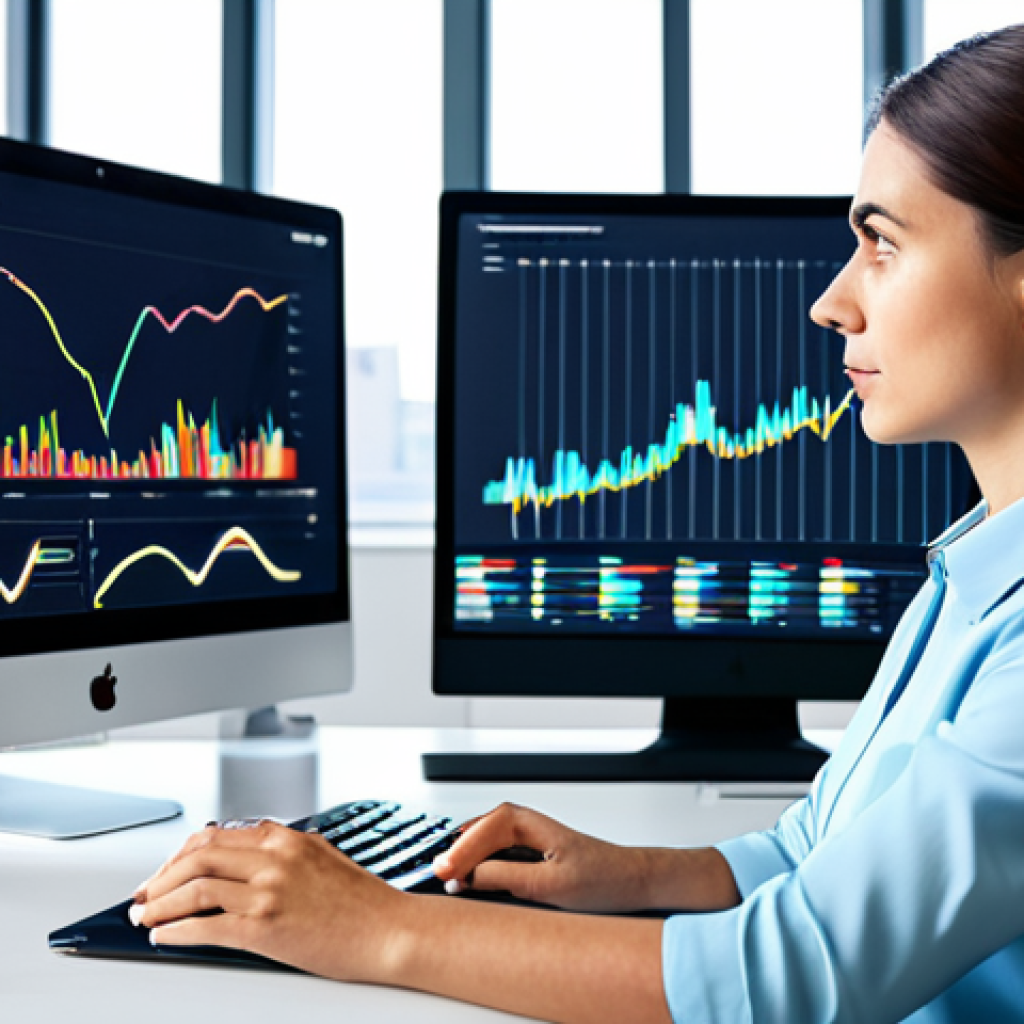 A professional individual, gender-neutral, is deeply engrossed in a sophisticated digital display, showing complex, interconnected data visualizations that represent the flow of information. The person is seated at a clean, ergonomic desk in a modern, well-lit office environment, conveying an atmosphere of focused analysis and clarity amidst information overload. They are fully clothed in a modest business casual outfit. The image emphasizes the process of discerning truth from misinformation and recognizing cognitive biases in the digital age. Perfect anatomy, correct proportions, natural pose, well-formed hands, proper finger count. High-quality digital rendering, professional photography, sharp focus, vibrant yet serene colors, safe for work, appropriate content, fully clothed, professional.