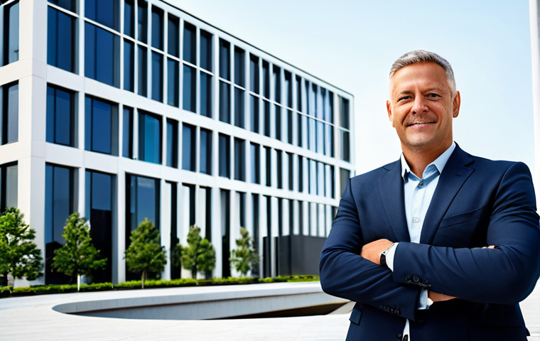 **

"A professional architect, fully clothed in a stylish yet modest business casual outfit, standing in front of a scale model of a modern building, appropriate attire, safe for work, perfect anatomy, natural proportions, well-formed hands, professional photography, bright natural lighting, family-friendly."

**