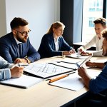 Divergent & Convergent Thinking Collaboration**

"A diverse team of professionals brainstorming in a modern, sunlit office. Some are sketching on whiteboards, others are analyzing charts on laptops. The atmosphere is collaborative and energetic. Everyone is fully clothed in appropriate business attire. Safe for work, professional environment, perfect anatomy, well-formed hands, natural expressions. High-quality rendering."

**